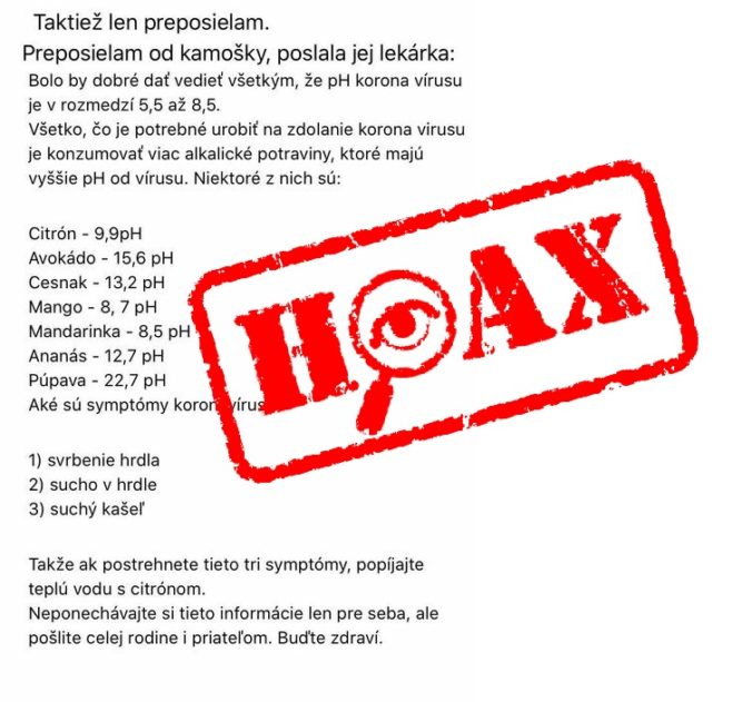 Hoax, recept, koronavirus, COVID 19, liečba