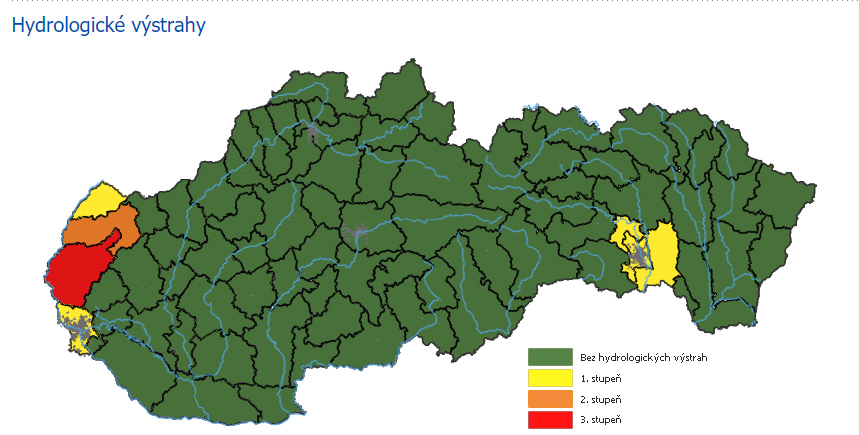Počasie, výstrahy