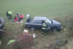 Dopravná nehoda pri Bánovciach nad Bebravou