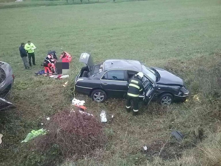 Dopravná nehoda pri Bánovciach nad Bebravou