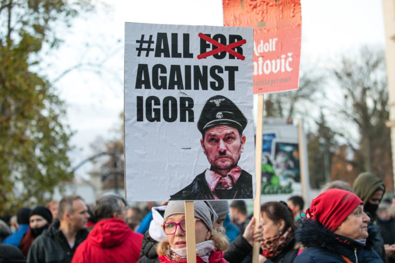 PROTEST: Proti vláde Igora Matoviča v Bratislave