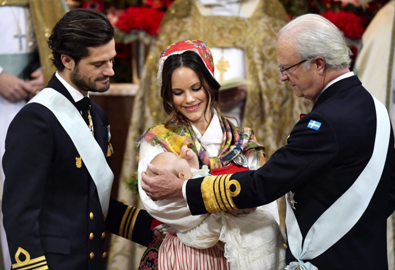 APTOPIX Sweden Christening