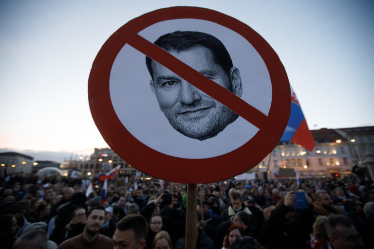 PROTEST: Proti vláde Igora Matoviča v Bratislave