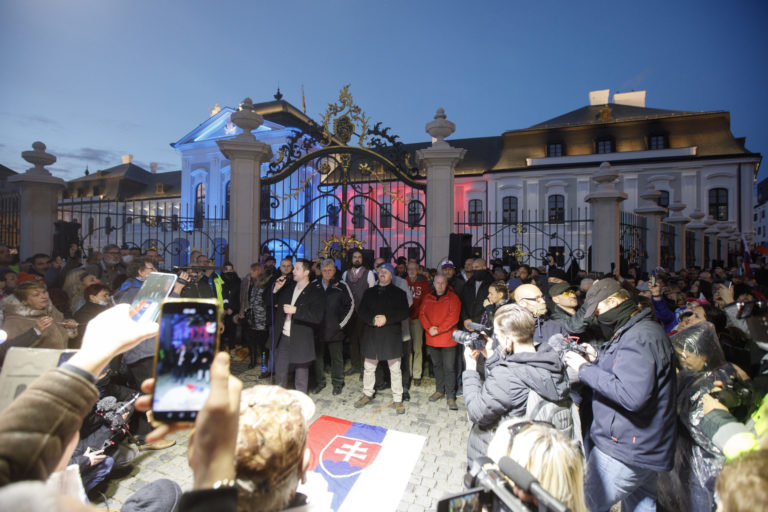 PROTEST: Proti vláde Igora Matoviča v Bratislave