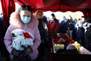 Pohreb Romana Bondarenka v Bielorusku