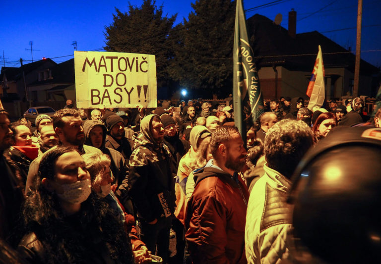 PROTEST: Proti vláde Igora Matoviča v Trnave