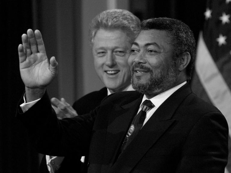 Jerry Rawlings, President Clinton, CLINTON RAWLINGS