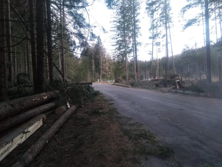 Silný vietor Tatry