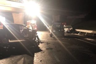 Dopravná nehoda na diaľnici D1 pri Košiciach