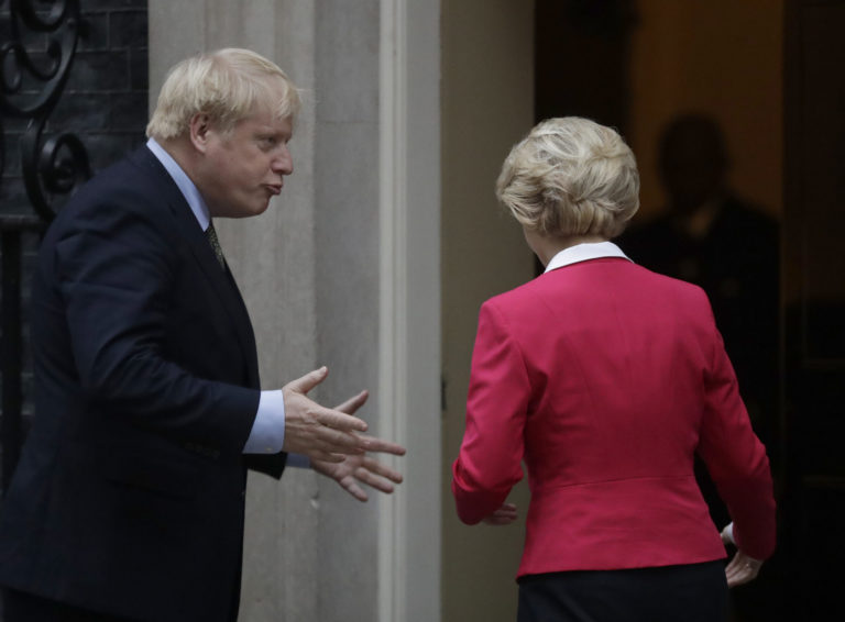 Boris Johnson, Ursula von der Leyen