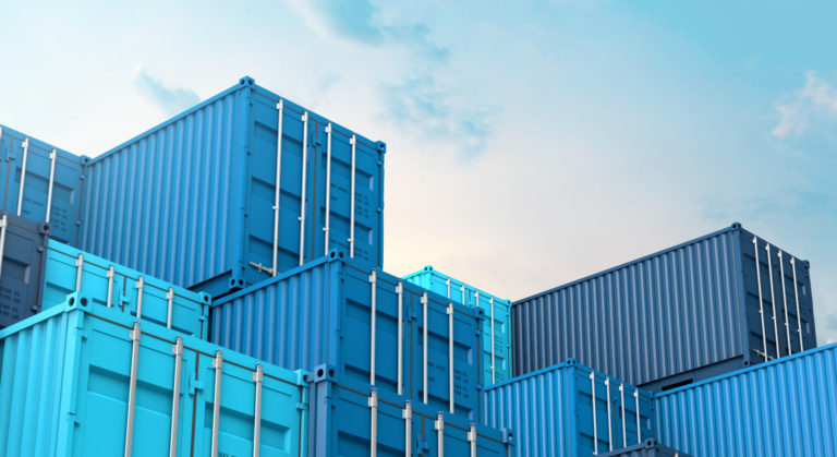 Export, kontajner
