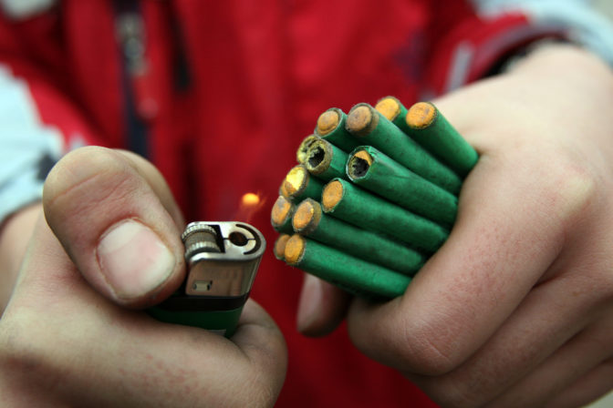 Petardy, zábavná pyrotechnika