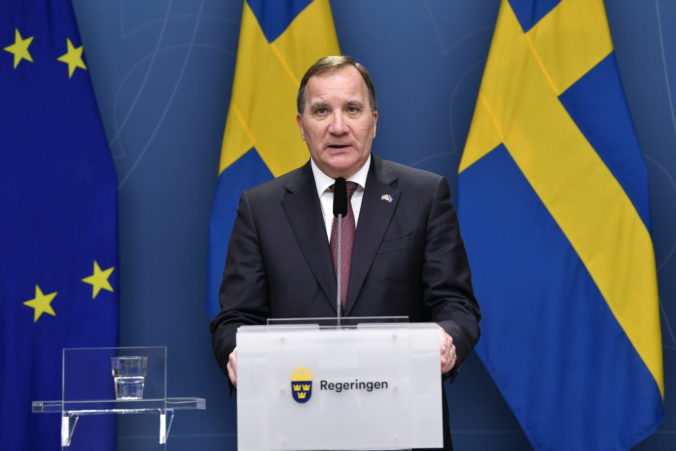 Sweden's Prime Minister Stefan Lofven talks about coronavirus advice before Christmas and the New Year holidays during a press conference in Stockholm, Sweden, Tuesday Dec. 8, 2020. ()
