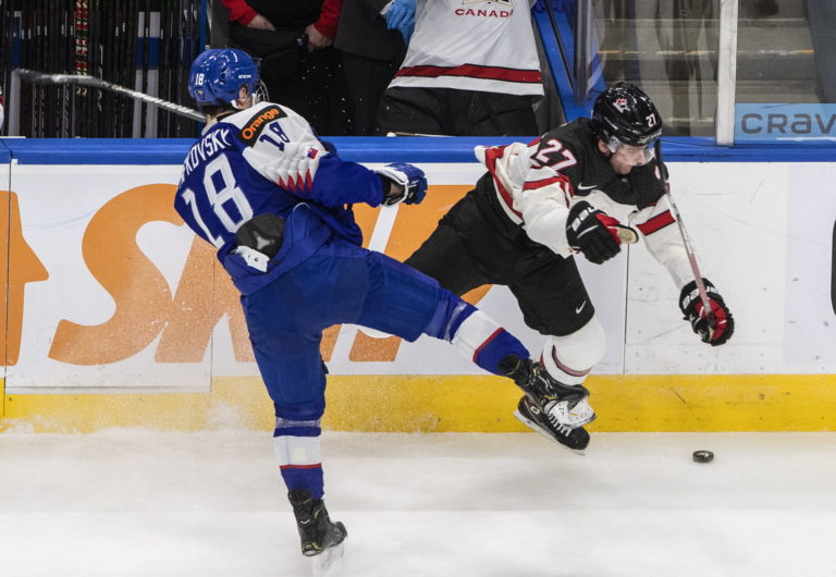 MS v hokeji do 20 rokov, Slovensko - Kanada, Edmonton, Juraj Slafkovský
