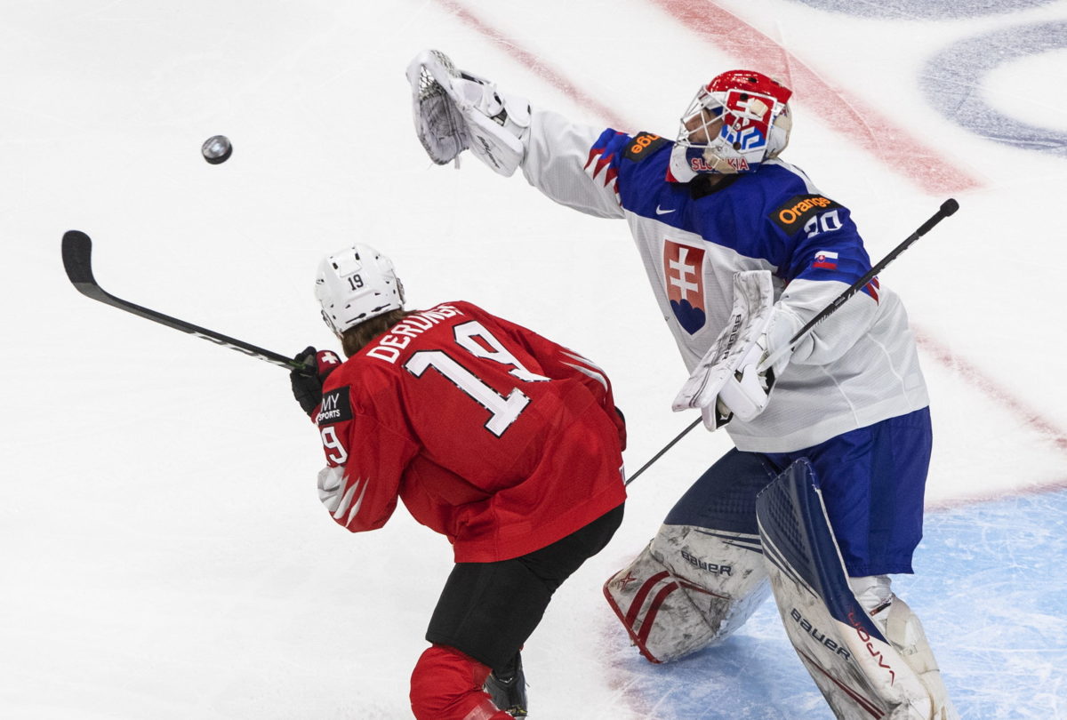 MS v hokeji do 20 rokov, Slovensko - Švajčiarsko, Edmonton, Šimon Latkóczy