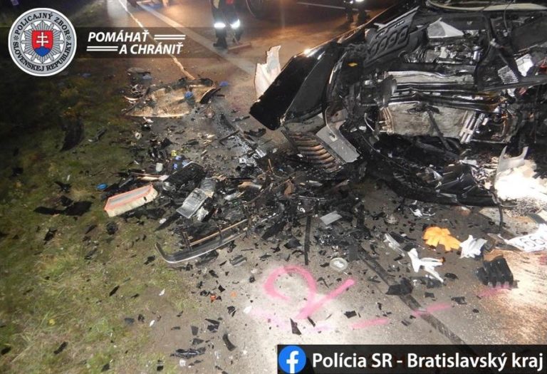 čelná zrážka, Škoda Superb, Škoda Octavia, Senec, Trnava
