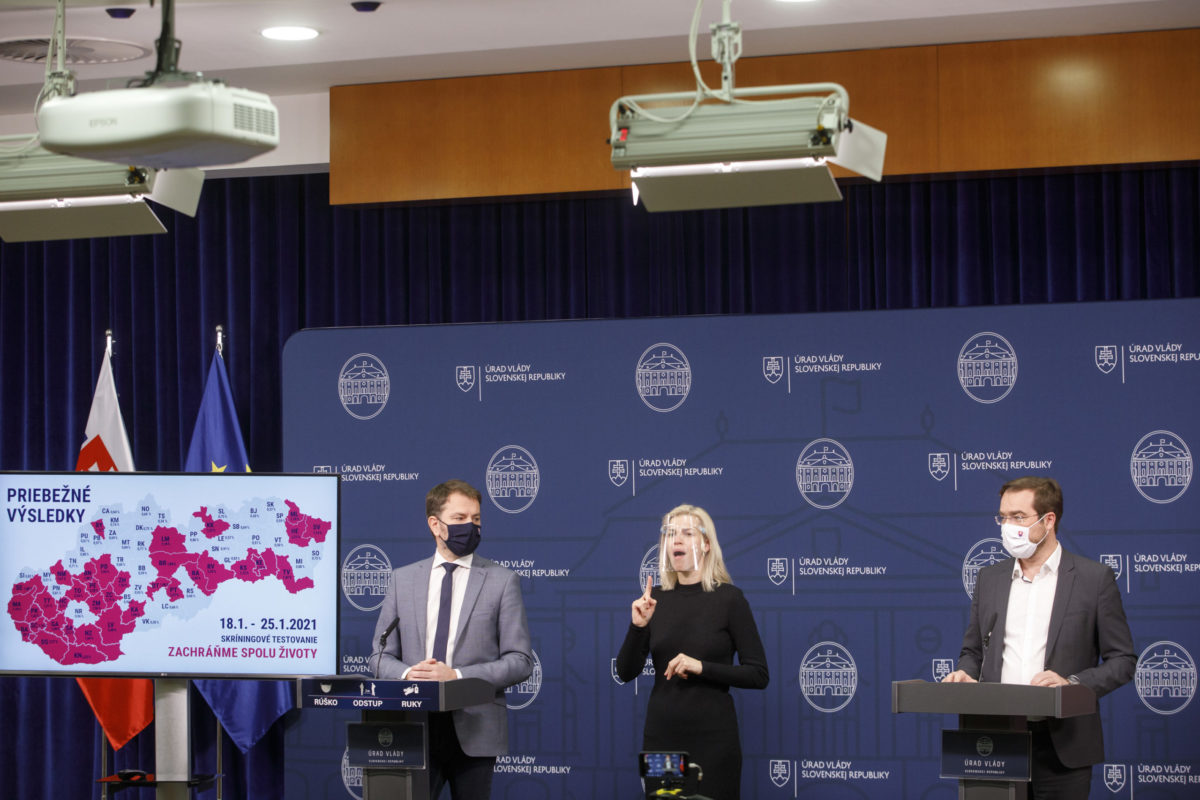 PREMIÉR: Priebežné výsledky testovania na COVID 19