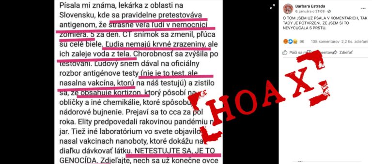 Hoax, koronavírus