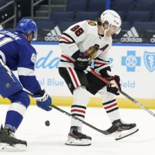 Patrick Kane, Erik Černák, NHL, Chicago Blackhawks, Tampa Bay Lightning