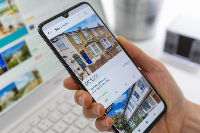 Browsing properties for sale in UK