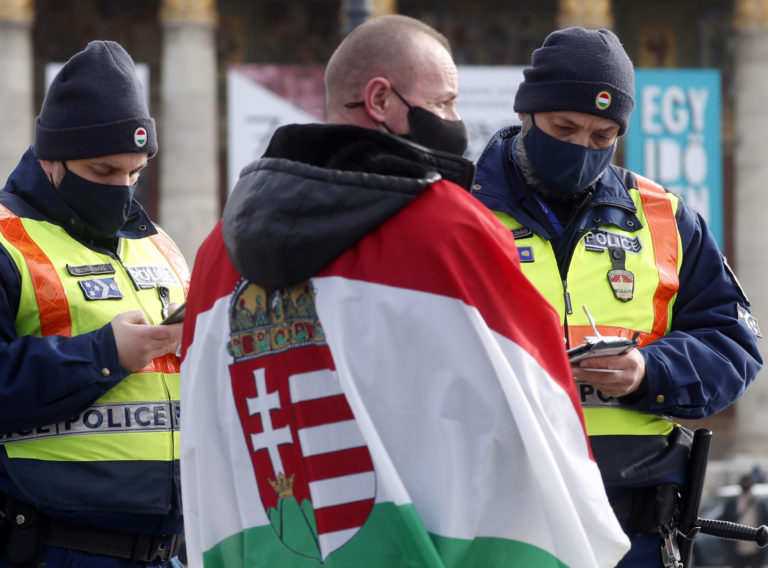 Budapešť, protest
