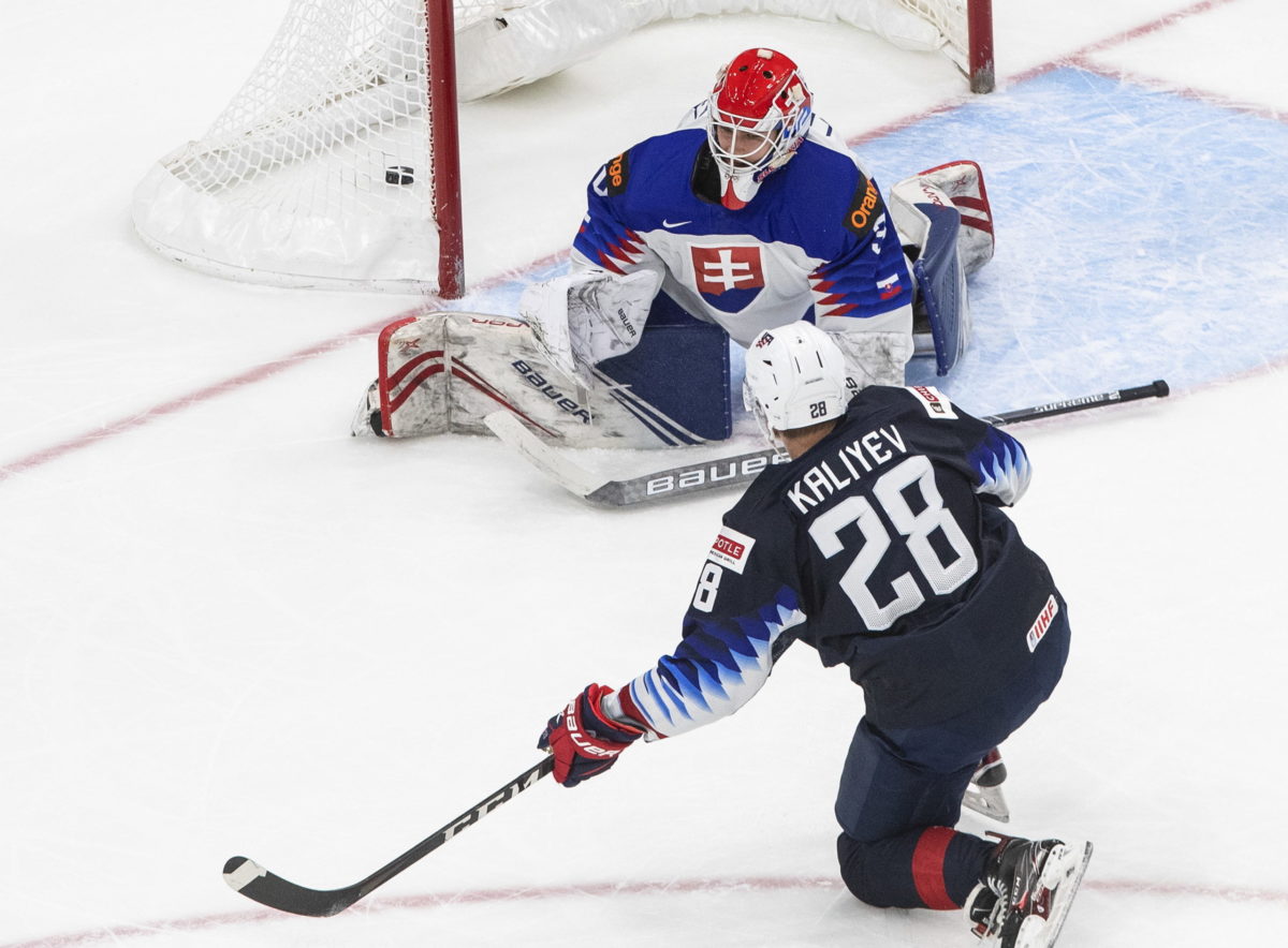 MS v hokeji do 20 rokov, Slovensko - USA, Edmonton, Šimon Latkóczy