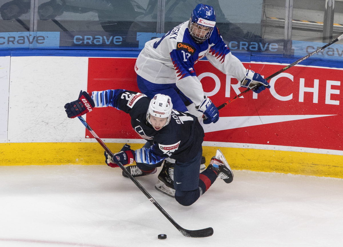 MS v hokeji do 20 rokov, Slovensko - USA, Edmonton, Juraj Slafkovský