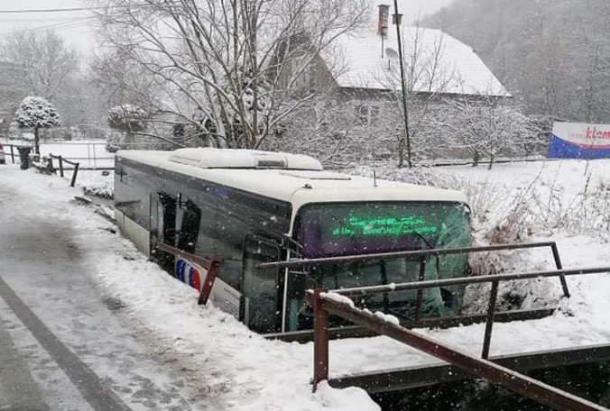 Dopravná nehoda autobusu