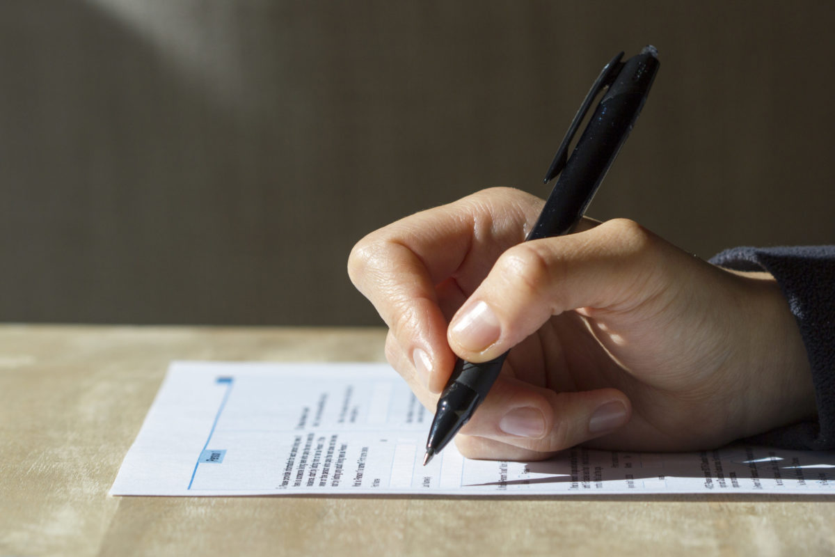 Filling Out a Form