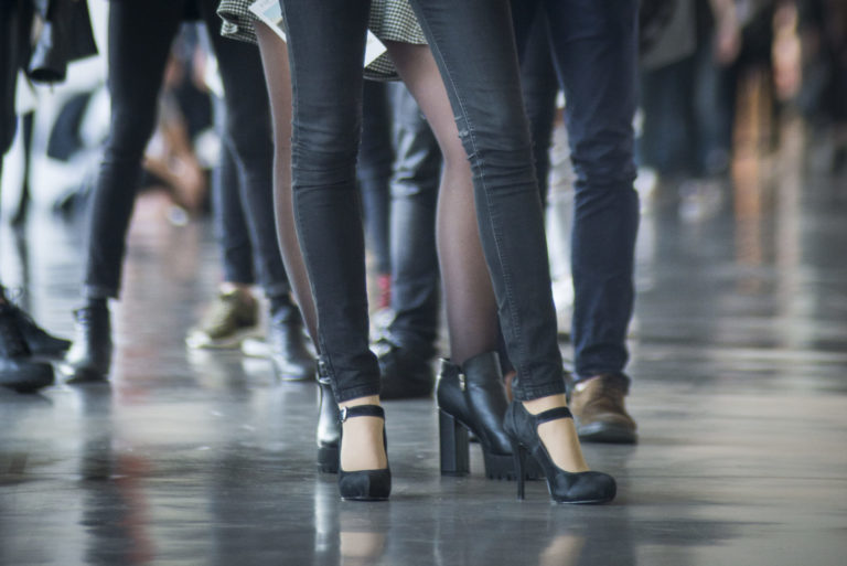 Shoes of people