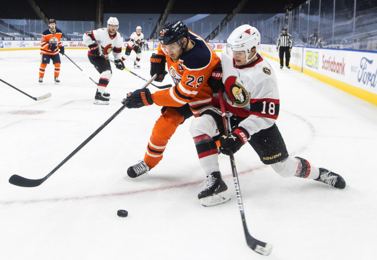 Senators Oilers Hockey