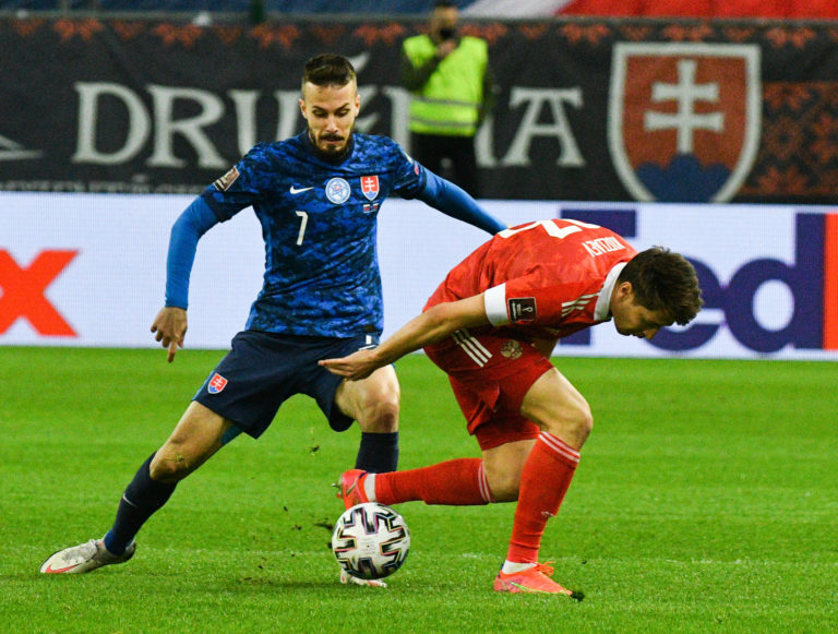FUTBAL: Kvalifikácia na MS 2022 Slovensko - Rusko