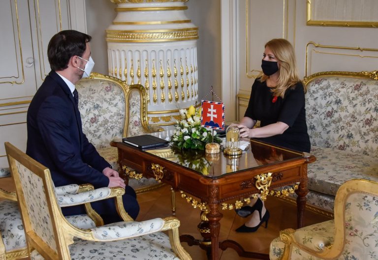 Eduard Heger a Zuzana Čaputová