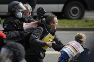 Protest v nemeckom meste Kassel