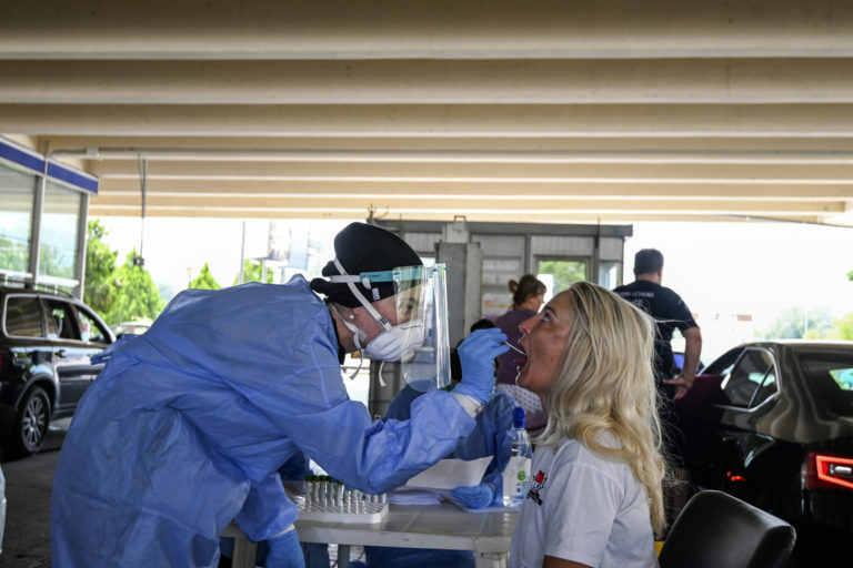 Virus Outbreak Greece Tourists