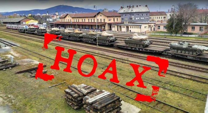 Hoax, presun vojenskej techniky
