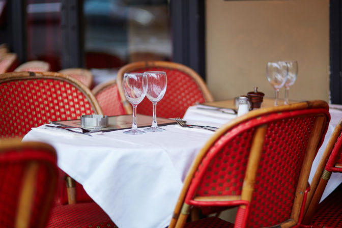 Prázdna reštaurácia