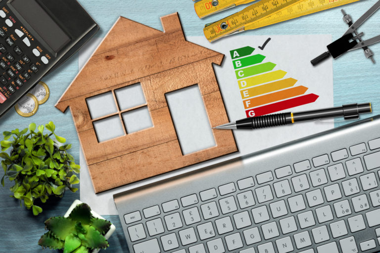 Energy Efficiency Rating - Wooden House Model