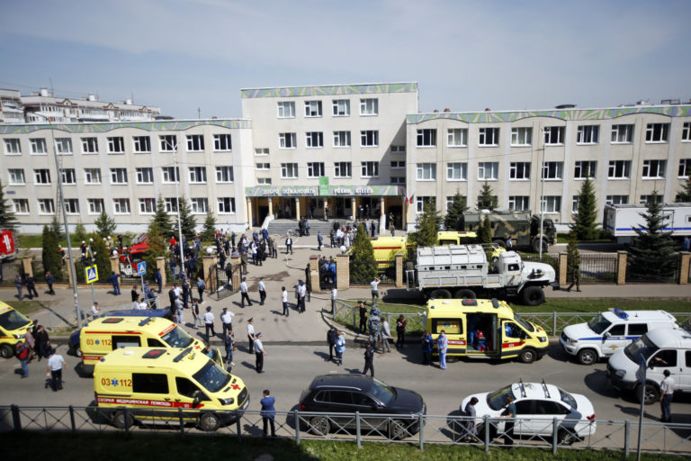 APTOPIX Russia School Shooting