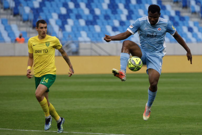 počas futbalového zápasu vo finále Slovnaft Cupu 2020/2021 medzi ŠK Slovan Bratislava - MŠK Žilina. Bratislava, 19. máj 2021.