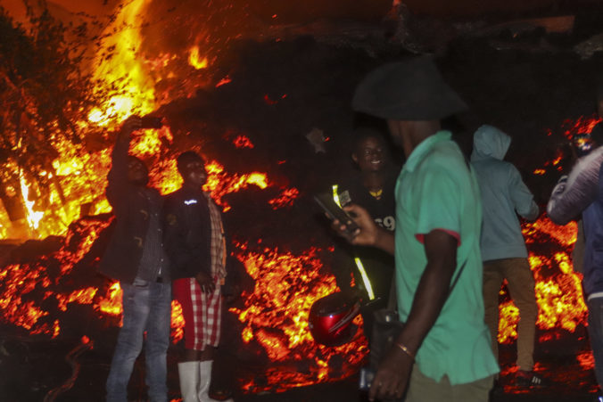 Výbuch sopky Nyiragongo