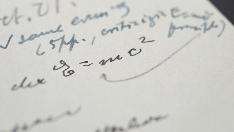 Einstein list, E = mc2