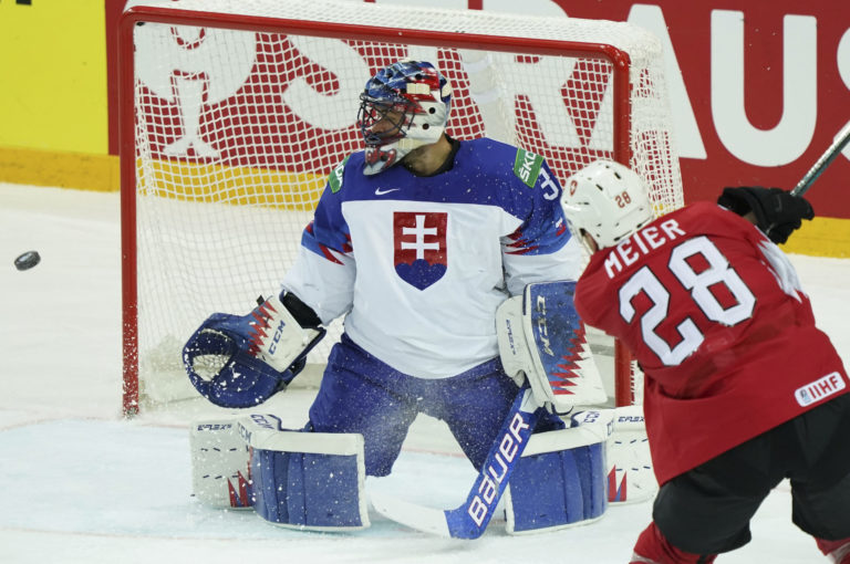 MS v hokeji 2021: Švajčiarsko - Slovensko, Július Hudáček