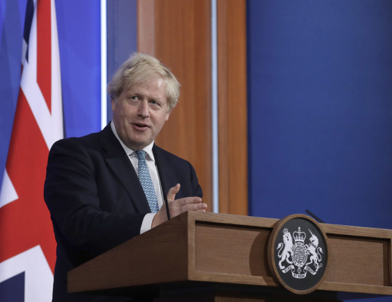 Virus Outbreak Britain Politics