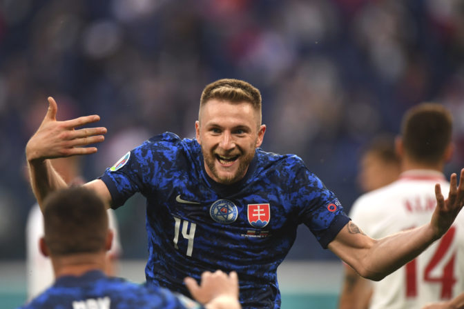 ME vo futbale 2020: Poľsko - Slovensko, Milan Škriniar