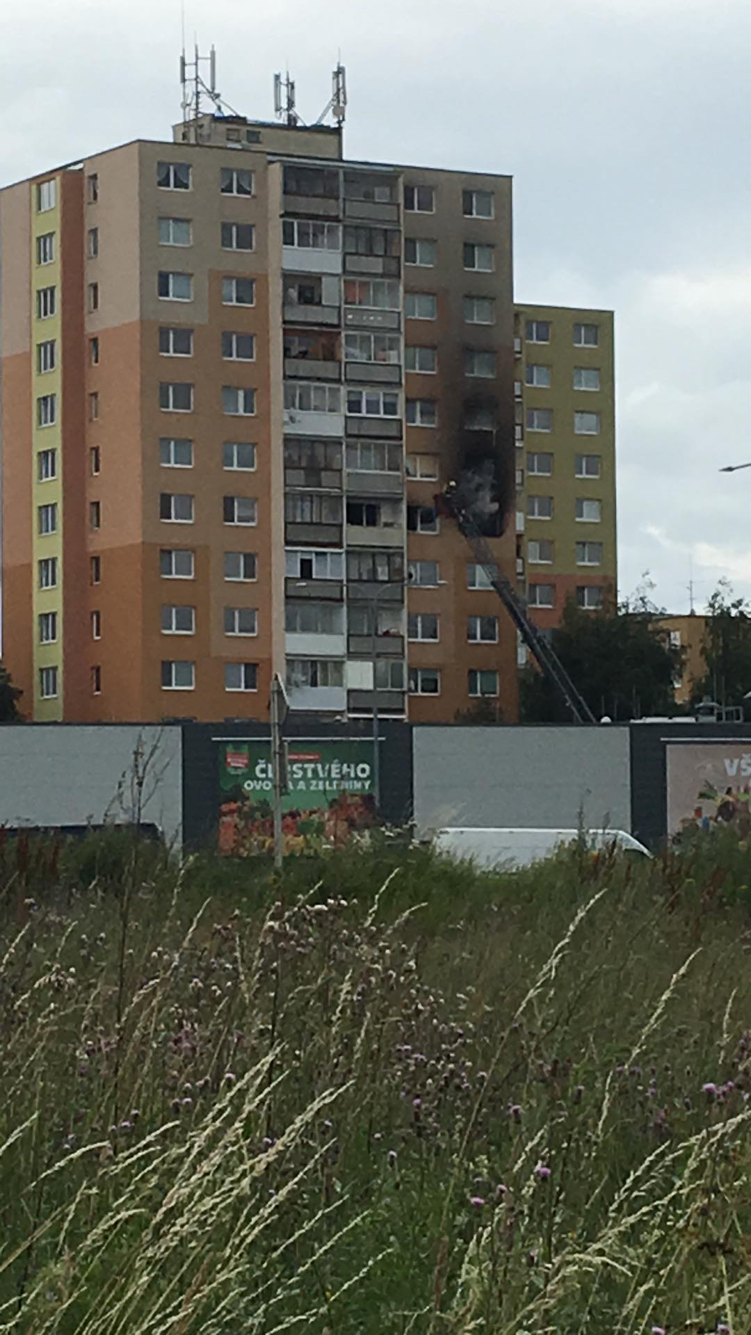 POPRAD: Požiar v bytovke na sídlisku Starý juh