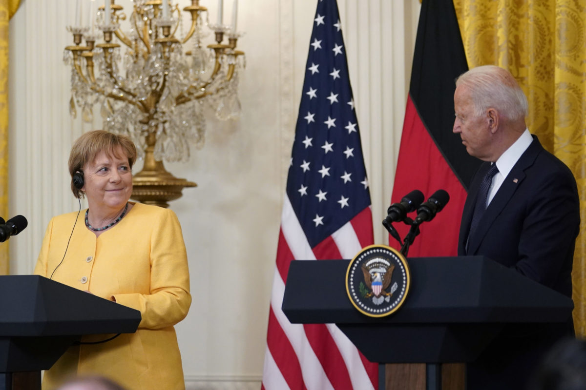 Joe Biden, Angela Merkel