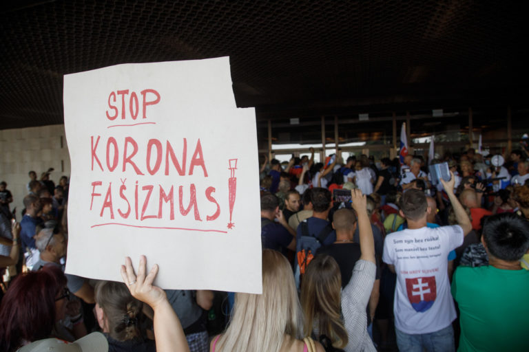 PROTEST: Proti vládnym opatreniam