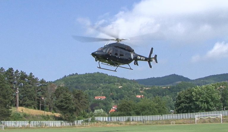 Vrtuľník, pátranie