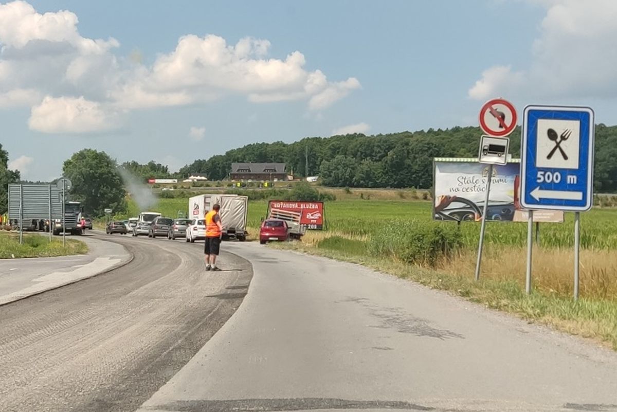 Zvolen, oprava cesty